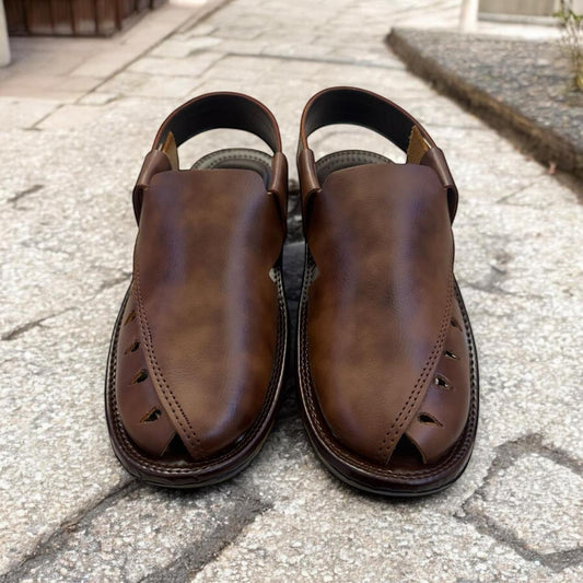 Premium Handmade Peshawri Chappal  Double shade 004